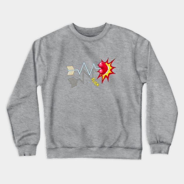 In A Heartbeat............. Crewneck Sweatshirt by RealZeal